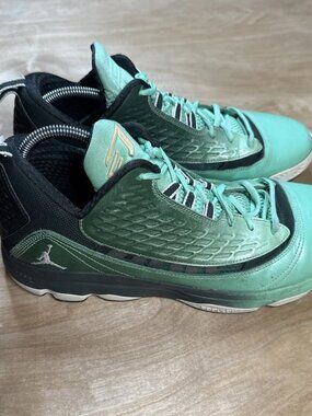 Nike Air Jordan CP3 Shoes Mens Size 113 Green Glow Gradient Basketball Sneakers